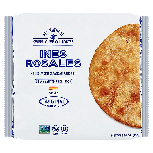 Ines Rosales All-Natural Sweet Olive Oil Tortas with Anise Original, 6 count, 6.34 oz