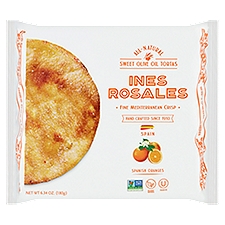 Ines Rosales All-Natural Spanish Oranges Sweet Olive Oil Tortas, 6 count, 6.34 oz