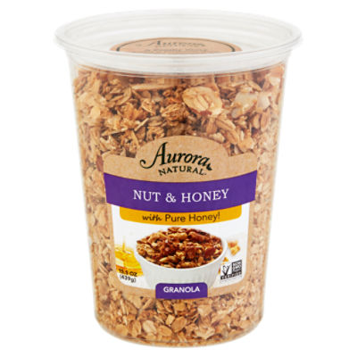 Aurora Natural Nut & Honey Granola, 15.5 oz, 15.5 Ounce