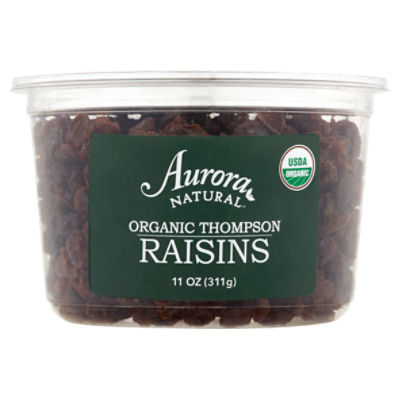 Aurora Natural Organic Thompson Raisins, 11 oz