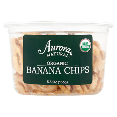 Aurora Natural Organic Banana Chips, 5.5 oz