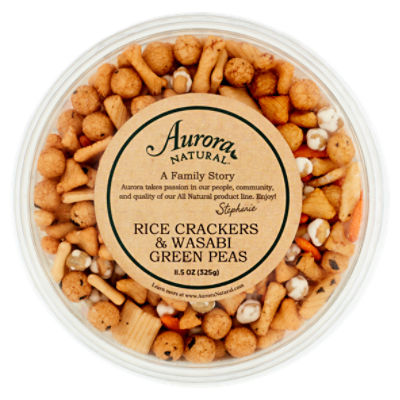 Aurora Natural Rice Crackers & Wasabi Green Peas, 11.5 oz, 11.5 Ounce
