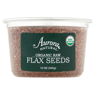 Aurora Natural Organic Raw Flax Seeds, 12 oz