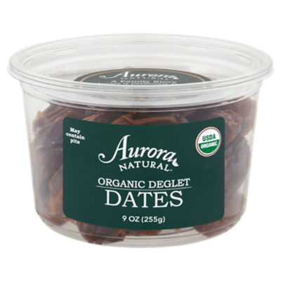 Aurora Natural Organic Deglet Dates, 9 oz