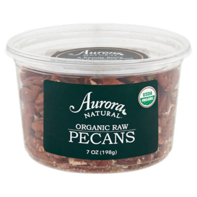 Aurora Natural Organic Raw Pecans, 7 oz