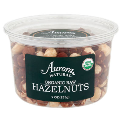 Aurora Natural Organic Raw Hazelnuts, 9 oz