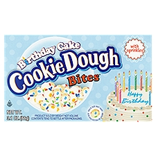 Cookie Dough Bites Birthday Cake Bites with Sprinkles, 3.1 oz