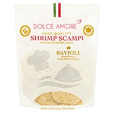 Dolce Amore Shrimp Scampi in Cracked Pepper Dough Ravioli, 12 oz, 12 Ounce