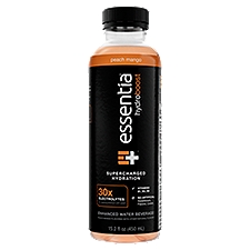 Essentia Hydroboost Peach Mango Supercharged Hydration Enhanced Water Beverage, 15.2 fl oz, 15.2 Fluid ounce