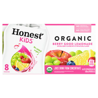 Honest Kids Berry Good Lemonade Pouches, 6.75 fl oz, 8 Pack, 8 Each