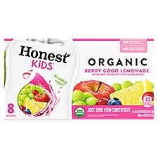 Honest Kids Berry Good Pouches, Lemonade, 8 Each