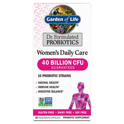 Garden of Life Dr. Formulated Probiotics Women's Daily Care Probiotic Supplement, 30 count