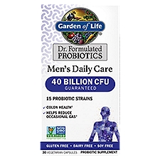 Garden of Life Dr. Formulated Probiotics Men's Daily Care Probiotic Supplement, 30 count