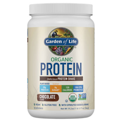 Garden of Life Chocolate Flavor Organic Protein Shake, 19.2 oz