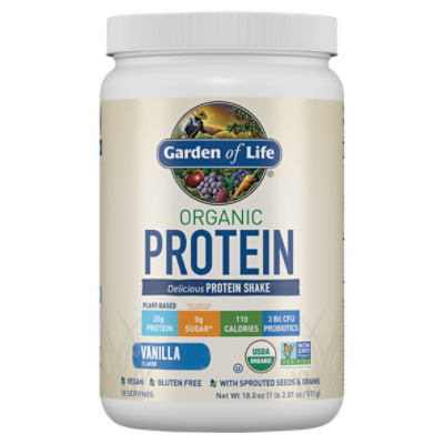 Garden of Life Vanilla Flavor Organic Protein Shake, 18.0 oz