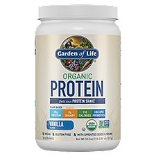 Garden of Life Protein Shake, Organic Vanilla, 18 Ounce