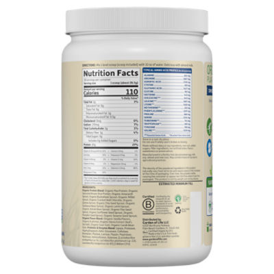 Protein & Probiotics Shake Mix, Vanilla Flavor Nutrition Facts