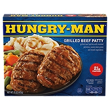 Hungry-Man Grilled Beef Patty, 15 oz, 425 Gram