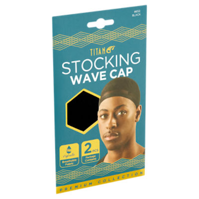 Titan Premium Collection 652 Black, Stocking Wave Cap