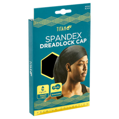 Titan #22142 Black Spandex Dreadlock Cap