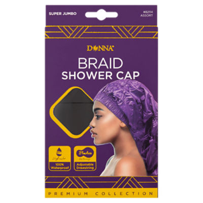 Donna Super Jumbo #82114 Assort Braid Shower Cap