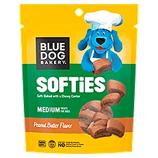 Blue Dog Bakery Softies Peanut Butter Flavor Treats for Dogs, Medium, 1 lb 2 oz