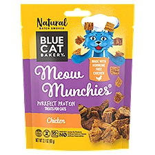 Blue Cat Bakery Meow Munchies Chicken Purrfect Protein Treats for Cats, 2.1 oz