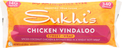 Sukhi's Street Wrap Chicken Vindaloo, 5.5 oz