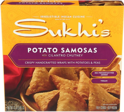 Sukhi's Potato and Peas Samosas, 10 oz