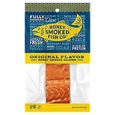 Honey Smoked Fish Co. Original Flavor Honey Smoked Salmon, 4 oz
