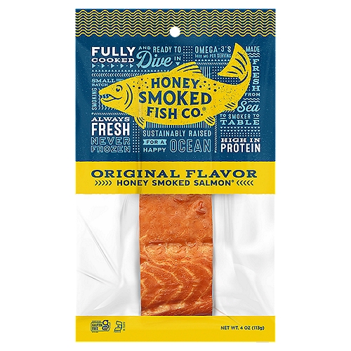 Honey Smoked Fish Co. Original Flavor Honey Smoked Salmon, 4 oz