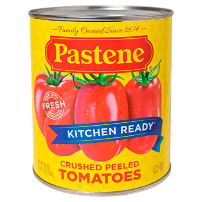Pastene Kitchen Ready Crushed Peeled Tomatoes, 28 oz