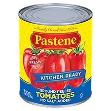 Pastene Kitchen Ready No Salt Added Crushed Peeled Tomatoes, 28 oz