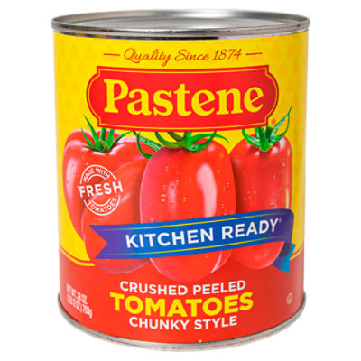 Pastene Kitchen Ready Chunky Style Crushed Peeled Tomatoes, 28 oz