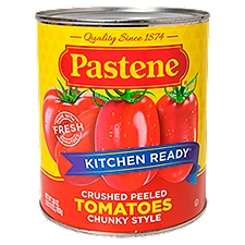 Pastene Kitchen Ready Chunky Style Crushed Peeled Tomatoes, 28 oz