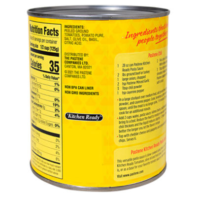Pastene Kitchen Ready Seasoned Starter Pasta Sauce, 28 oz