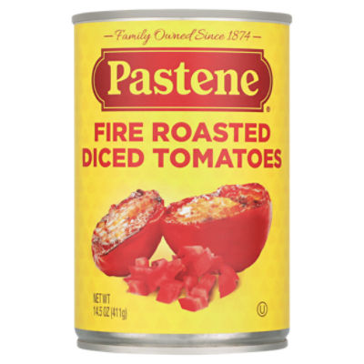 Pastene Fire Roasted Diced Tomatoes, 14.5 oz