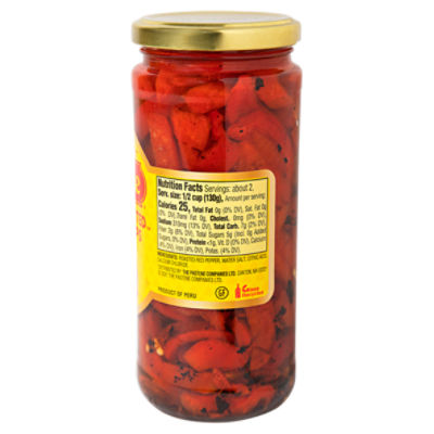Pastene Double Roasted Pepper Strips, 16 oz