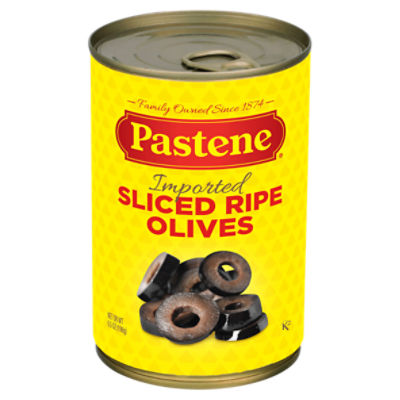 Pastene Imported Sliced Ripe Olives, 6.5 oz