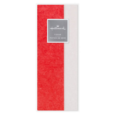 Hallmark Holiday Red and White Tissue Paper for Gift Wrap (6 sheets), 6 Each