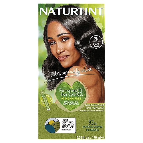 Naturtint 2N Brown-Black Permanent Hair Color Gel, 5.75 fl oz