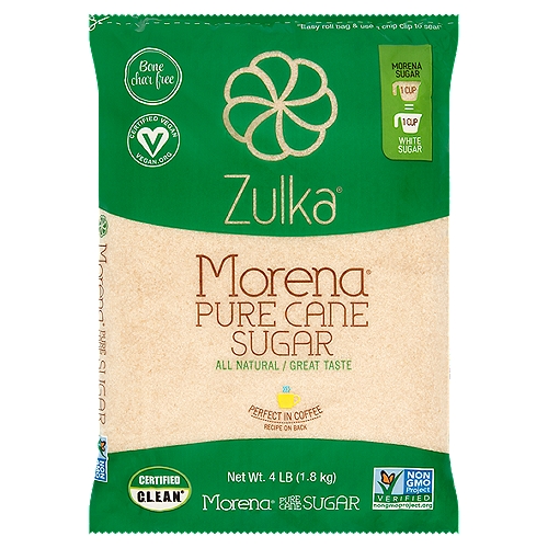 Zulka Morena Pure Cane Sugar, 4 lb