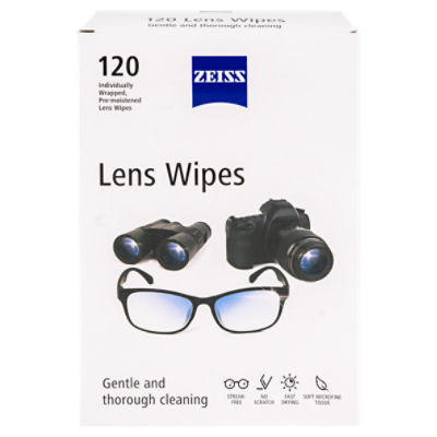 Zeiss Lens Wipes, 120 count, 120 Each