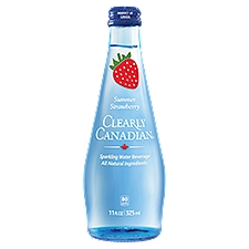 Clearly Canadian Summer Strawberry Sparkling Water Beverage, 11 fl oz