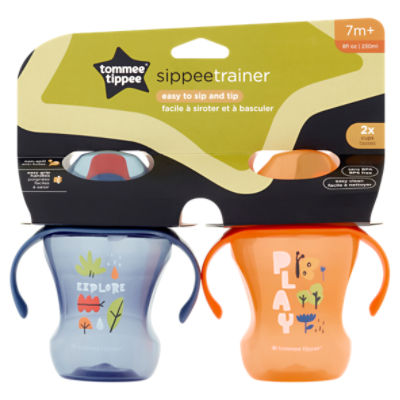 Tommee Tippee 8fl oz Sippee Trainer Cups, 7m+, 2 count