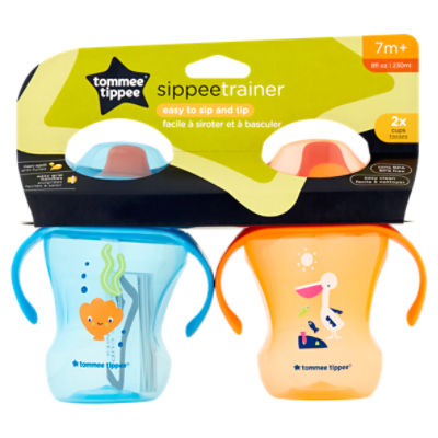 Tommee Tippee Sippee Trainer 8 fl oz Cups, 7m+, 2 count