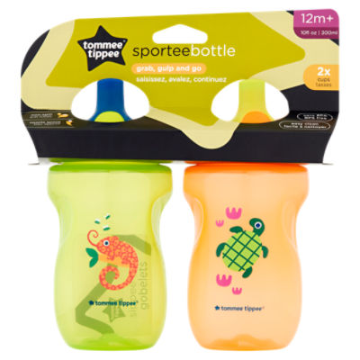 Tommee Tippee Sportee Bottle 10 fl oz Cups, 12m+, 2 count