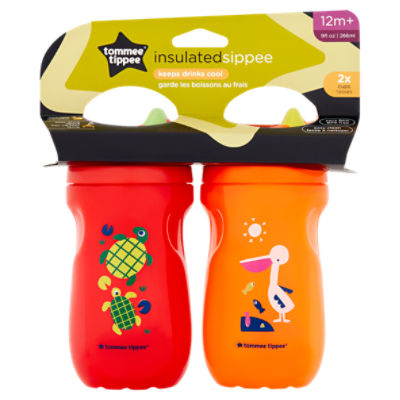 Tommee Tippee Insulated Sippee 9 fl oz Cups, 12m+, 2 count