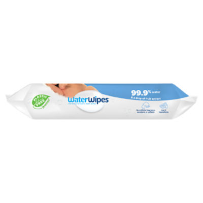 WaterWipes Adult Care Sensitive Wipes, Plastic-Free 99.9% Water
