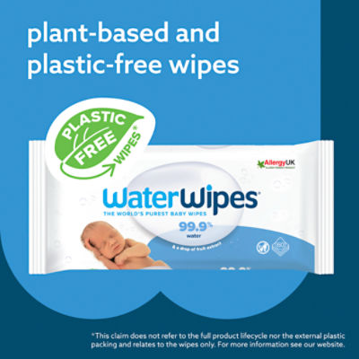 WaterWipes Baby Wipes, 60 count, 4 pack